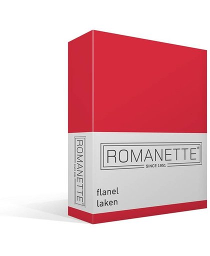 Romanette - Flanel - Laken - 200x260 cm - Rood