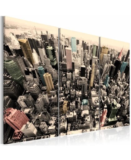 Schilderij - De hoogste gebouwen in New York