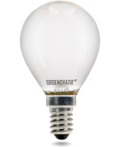 E14 LED Filament Kogellamp 2W Warm Wit Dimbaar Mat