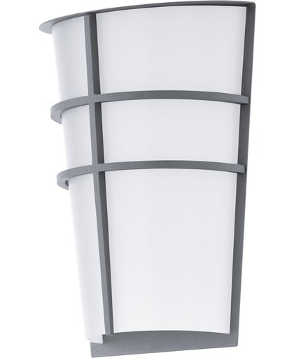Eglo - Buiten-LED-Wandlamp - 2 Zilver - Wit Breganzo