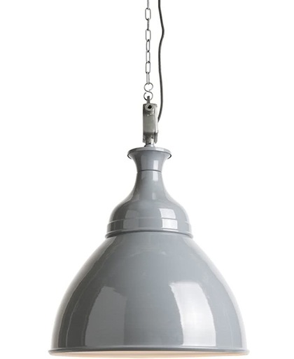 QAZQA Hanglamp Bob - Hanglamp - 1 lichts - Ø 445 mm - grijs