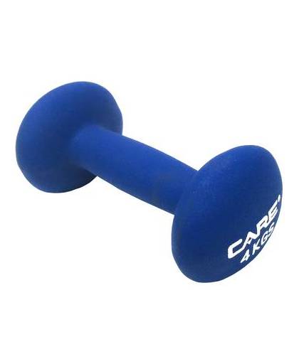 Care Fitness dumbbell 4 kg blauw