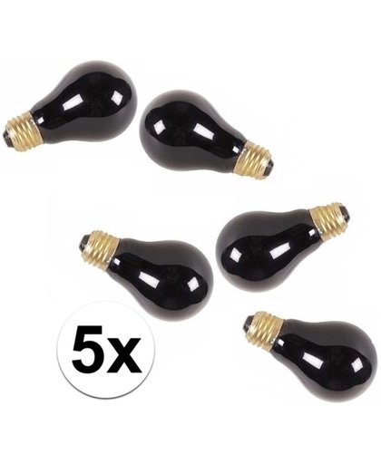 5x Blacklight lamp / bolletje - 75 watt - Blacklight lampen