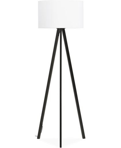 24Designs Vloerlamp Leya - H159 - Zwart/Wit