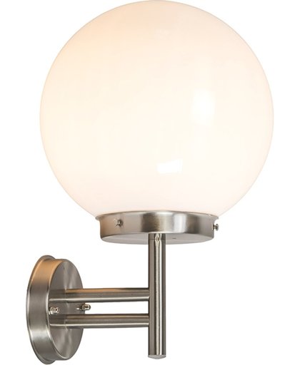 QAZQA Sfera - Wandlamp - 1 Lichts - 25 cm - wit