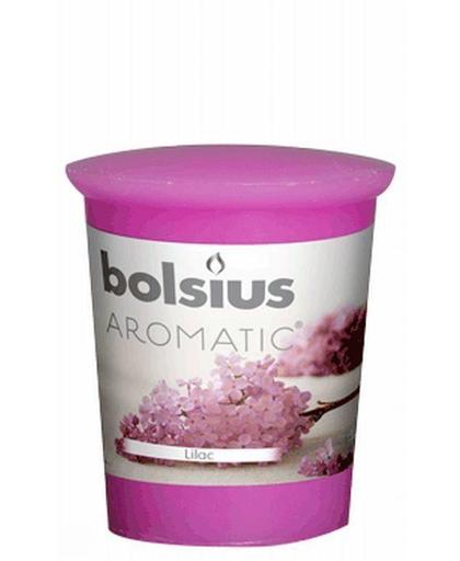 Bolsius Geurkaars Geurvotive rond 53/45 per stuk Lilac Blossom