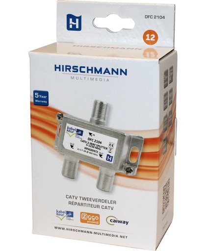Hirschmann DFC2104 shop - 2-voudige verdeler
