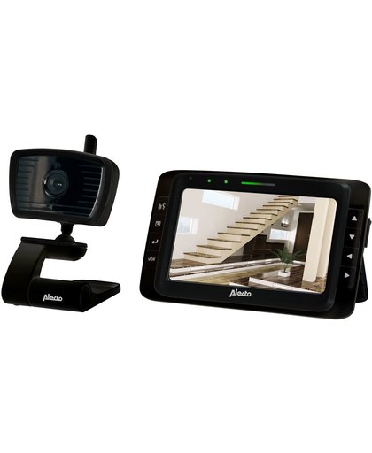 Alecto AVM-500 Bewakingscamera met scherm 5" | Werkt preventief tegen inbraak en vandalisme | Zwart
