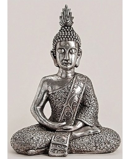Boeddha beeld zilver 56 cm - Boeddha's beelden