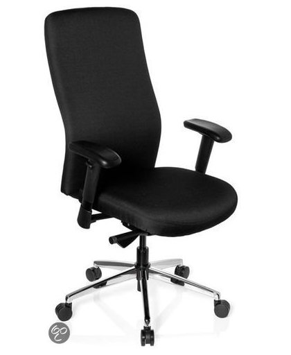 Hjh Office Zware Belasting Bureaustoel Heavy Chair Stof - Zwart