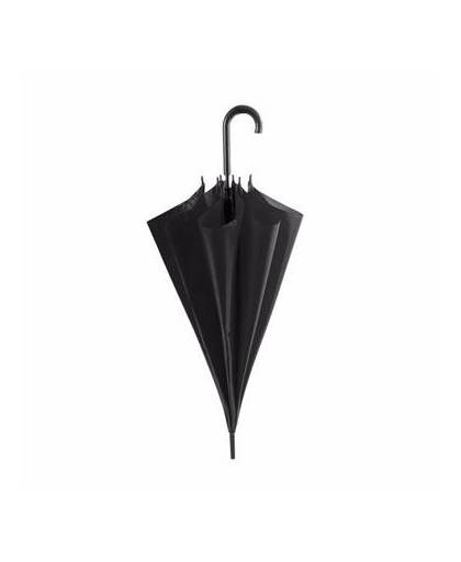 Zwarte automatische paraplu 107 cm