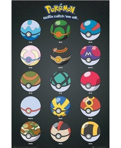 Pokemon poster Pokeballs