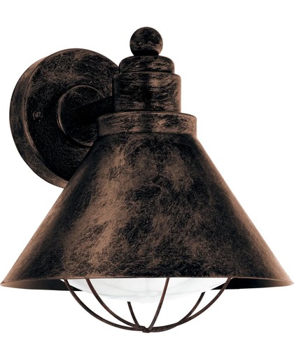 EGLO Vintage Barrosela - Buitenverlichting - Wandlamp - 1 Lichts - Koperkleurig