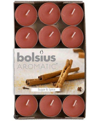 Bolsius Sugar & Spice - Geur waxinelichten - 30 Stuks