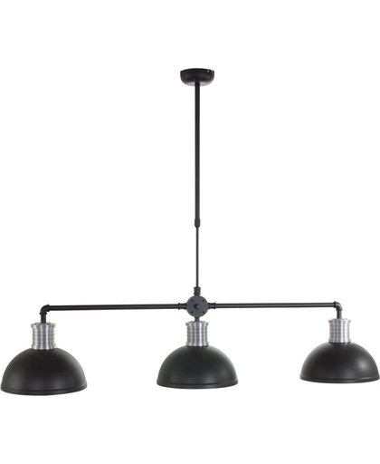 Hanglamp 3-lichts industrie Trio industriële hanglamp Steinhauer Brooklyn zwart