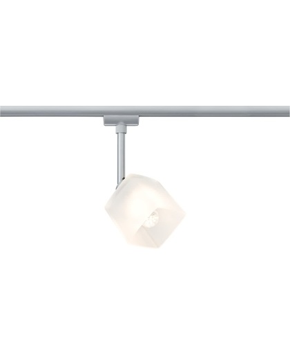 URail Syst. Light&Easy LED spot Quad 1x3W GU10 chroom mat/wit 230V metaal/glas 95118