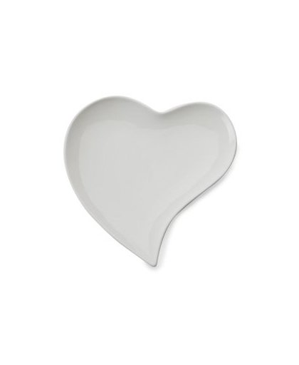 Maxwell and Williams White Basics Amore bord - hartvorm - Ø 17 cm