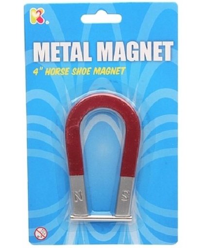 Magneet in de vorm van een hoefijzer 10 cm
