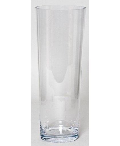 Conische vaas helder glas 45 cm