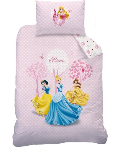 Disney Princess Pink world - Dekbedovertrek - Multi -  110x140