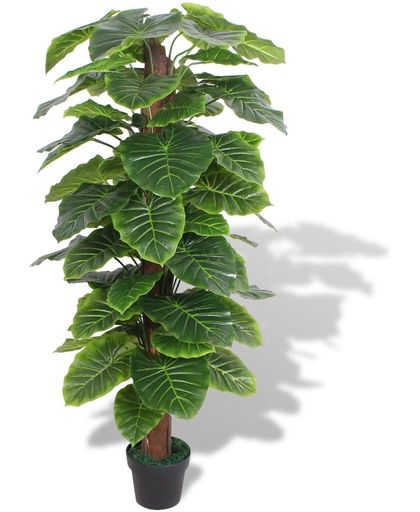 vidaXL Kunst taro plant met pot 145 cm groen