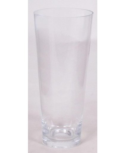 Conische vaas helder glas 30 cm