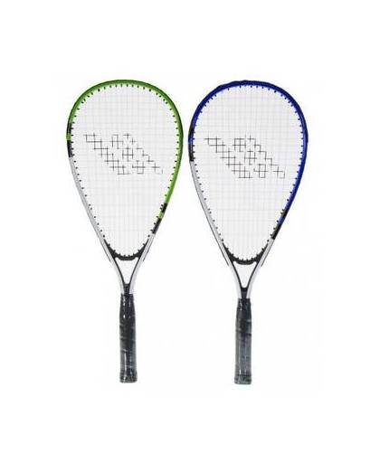 Rucanor speed badminton set groen/blauw 5-delig
