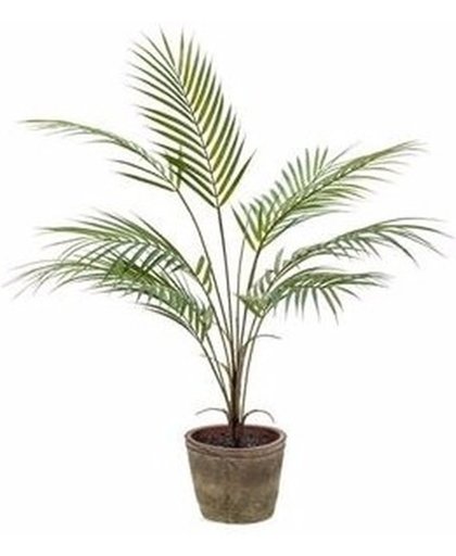 Kunstplant palmboom 70 cm groen in pot - kunstbloemen