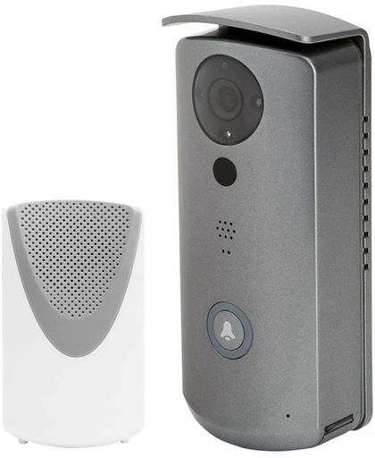 SEC24 DID502 Wi-Fi deurbel met camera - op batterijen - inclusief draadloze binnenunit - HD 720P