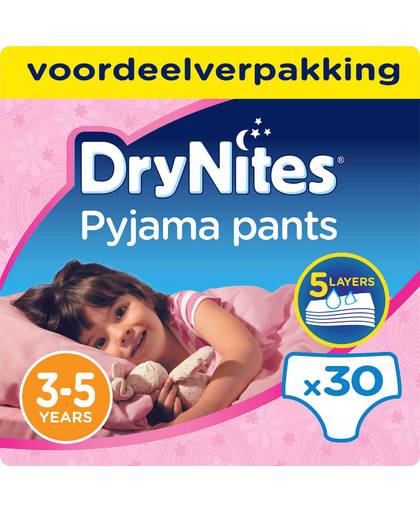 DryNites® meisjes 3-5 jaar - voordeelverpakking - 30 luierbroekjes