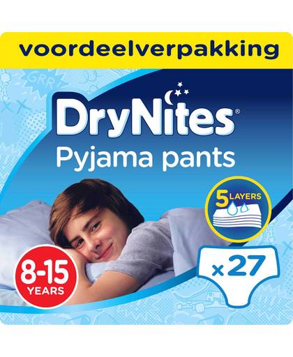 DryNites® jongens 8-15 jaar - voordeelverpakking - 27 luierbroekjes