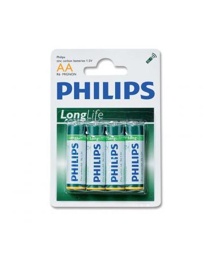 Philips LongLife Batterij R6L4B/10 niet-oplaadbare batterij
