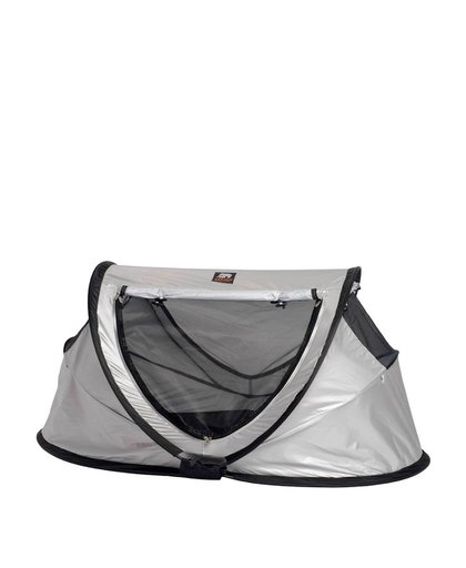 peuter luxe campingbed zilver