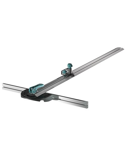 T-rail met parallelsnijder max. snijlengte 1000 mm, max. snijbreedte 970 mm, winkelhoeken van 0 - 180°, inclusief trapezium mes
