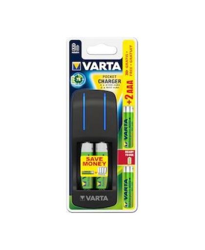 Varta 57642301431 Batterijlader voor binnengebruik Zwart