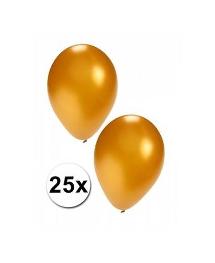 25 gouden ballonnen