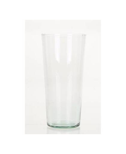 Conische vaas glas 25 cm