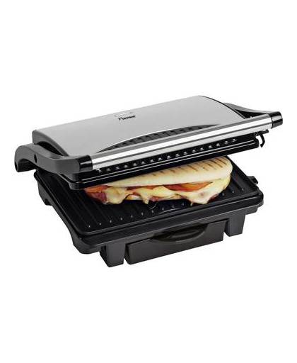 Bestron Panini grill ASW113S RVS Tostiapparaat