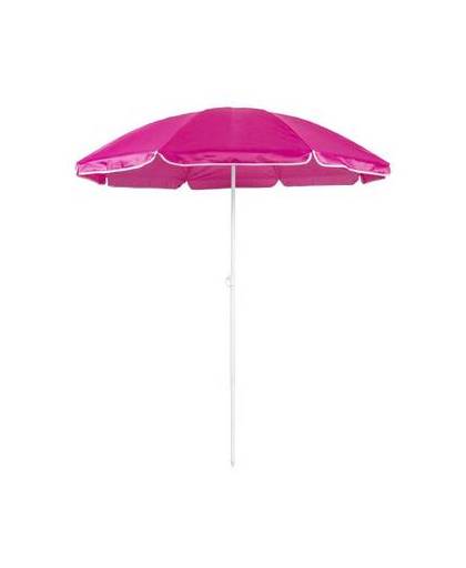Roze strand parasol van nylon