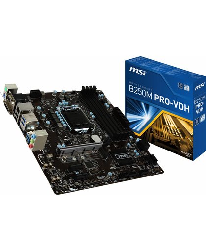 MSI B250M PRO-VDH LGA 1151 (Socket H4) Intel® B250 micro ATX