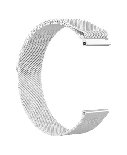 Just in Case Fitbit Versa Milanees Horlogeband Zilver