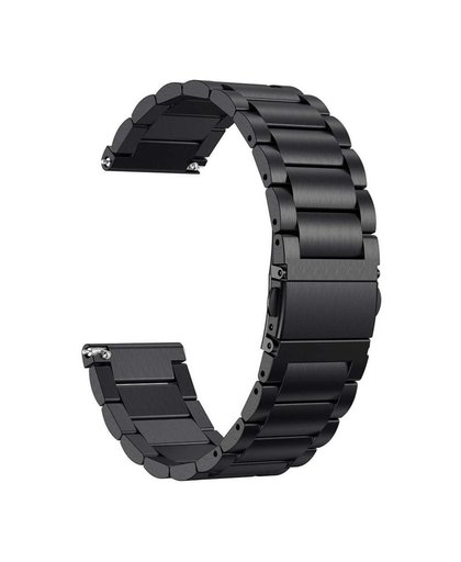 Just in Case Fitbit Versa RVS Horlogeband Zwart
