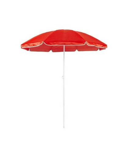 Rode strand parasol van nylon