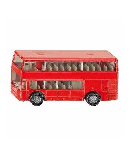 Siku dubbeldekker bus speelgoed modelauto 10 cm