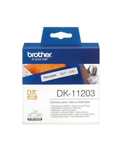 Brother Dossiermaplabels papier 17 x 87 mm labelprinter-tape