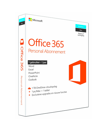 Microsoft Office 365 Personal 1 gebruiker