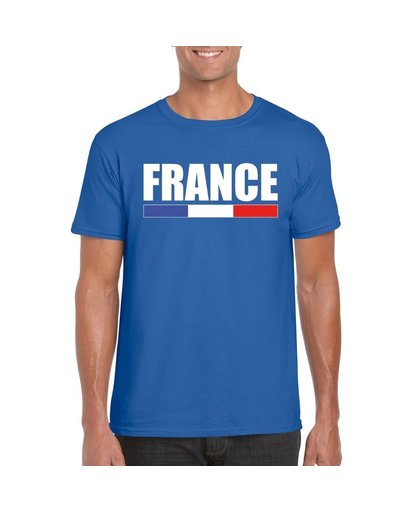 Blauw Frankrijk supporter shirt heren M Blauw