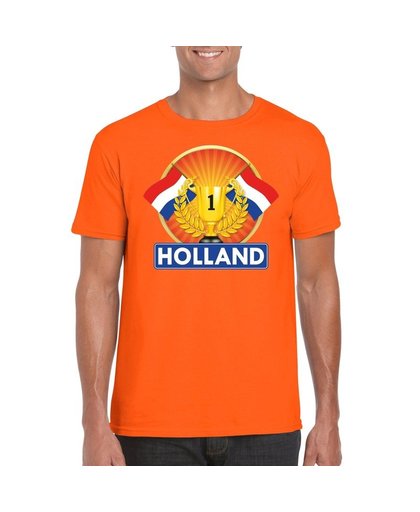 Oranje Holland supporter kampioen shirt heren L Oranje