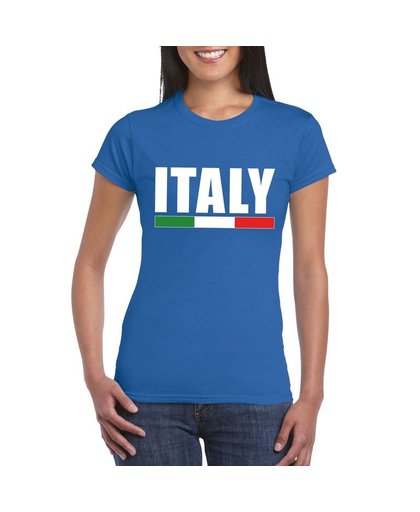 Blauw Italie supporter shirt dames M Blauw