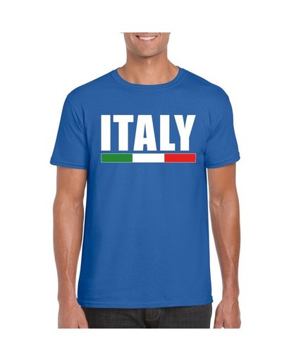 Blauw Italie supporter shirt heren M Blauw